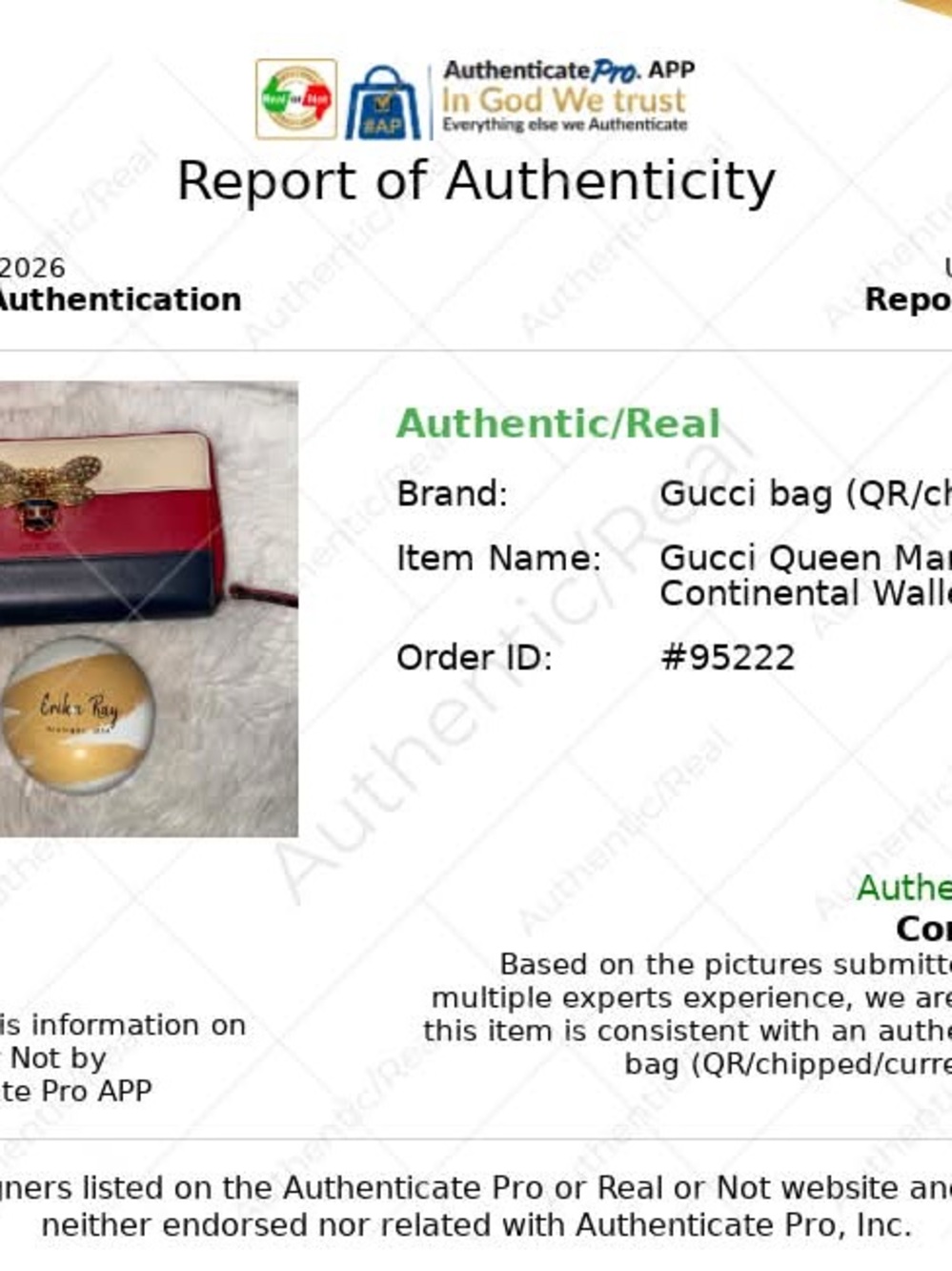 Gucci Queen Margaret Bee Zip Wallet- GOOD CONDITION - Picture 13 of 13